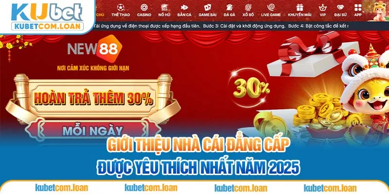 Giới thiệu nhà cái đẳng cấp được yêu thích nhất năm 2025