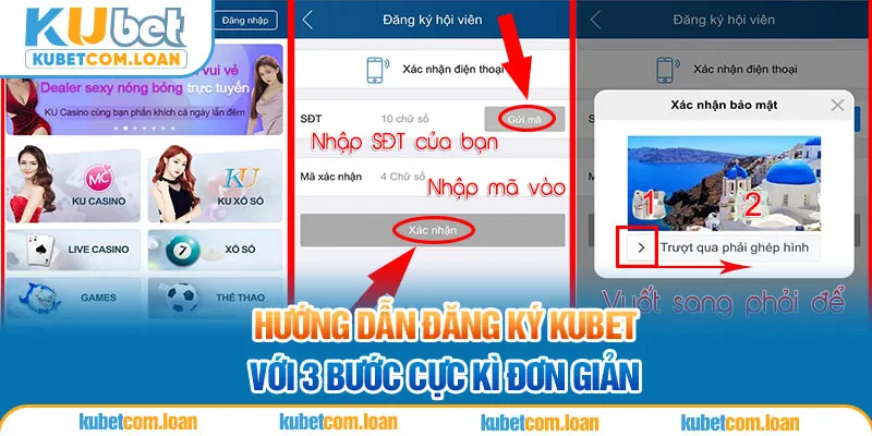 Hướng dẫn đăng ký KUBET với 3 bước cực kì đơn giản